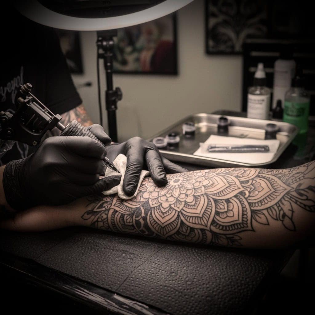 Chi siamo 2 Rex Tattoo è lo studio di tatuaggi e piercing a Guanzate (CO) Vicino a Appiano Gentile, Lomazzo, Cadorago, Vertemate, Fino Mornasco, Luisago. Siamo specializzati in tatuaggi fineliner, mandala, traditional, geometrici e lettering. Ogni tatuaggio è realizzato con precisione, sicurezza e stile.